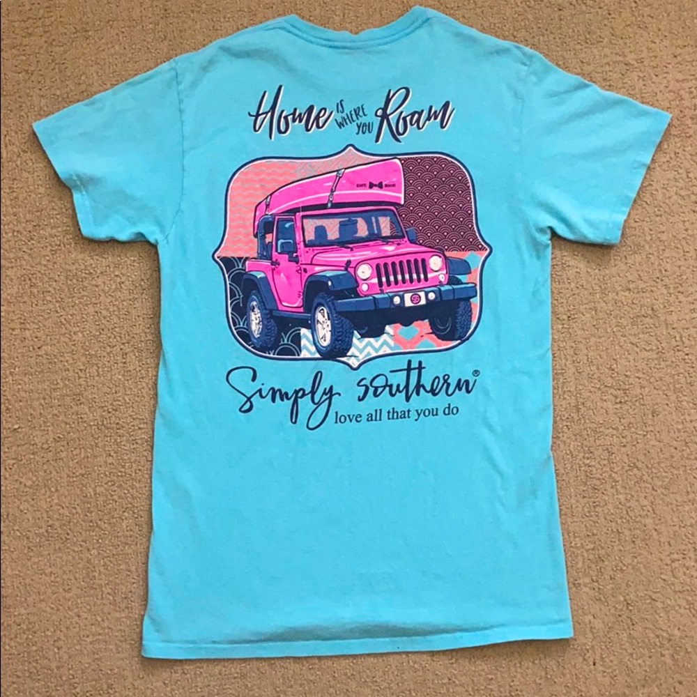 Blue simply southern t-shirt